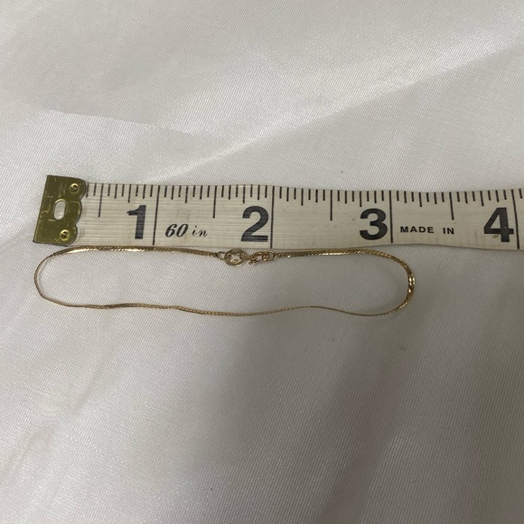 14K YELLOW GOLD vintage flat shiny bracelet REAL GOLD 7” - Picture 8 of 9